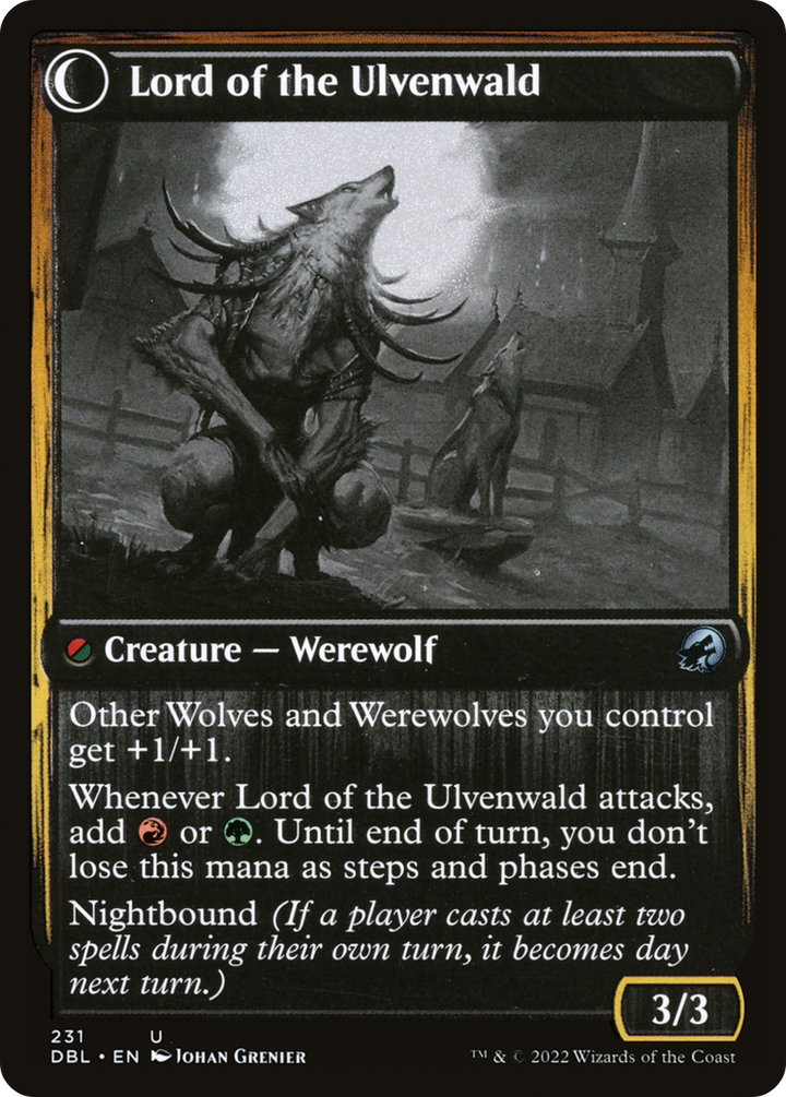 Kessig Naturalist (DBL-231) - Innistrad: Double Feature: (Double Faced Transform) Foil