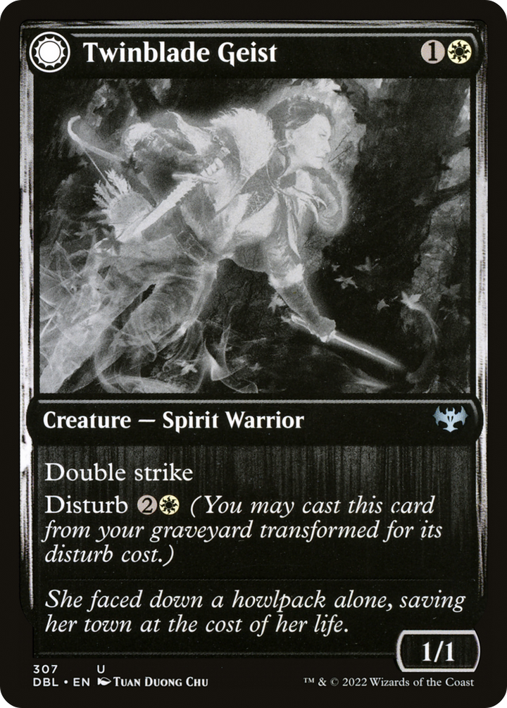 Twinblade Geist (DBL-307) - Innistrad: Double Feature: (Double Faced Transform)