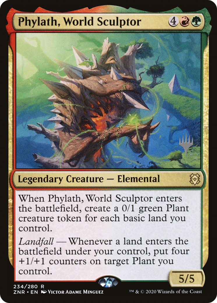 Phylath, World Sculptor (PPZNR-234) - Zendikar Rising Promos Foil