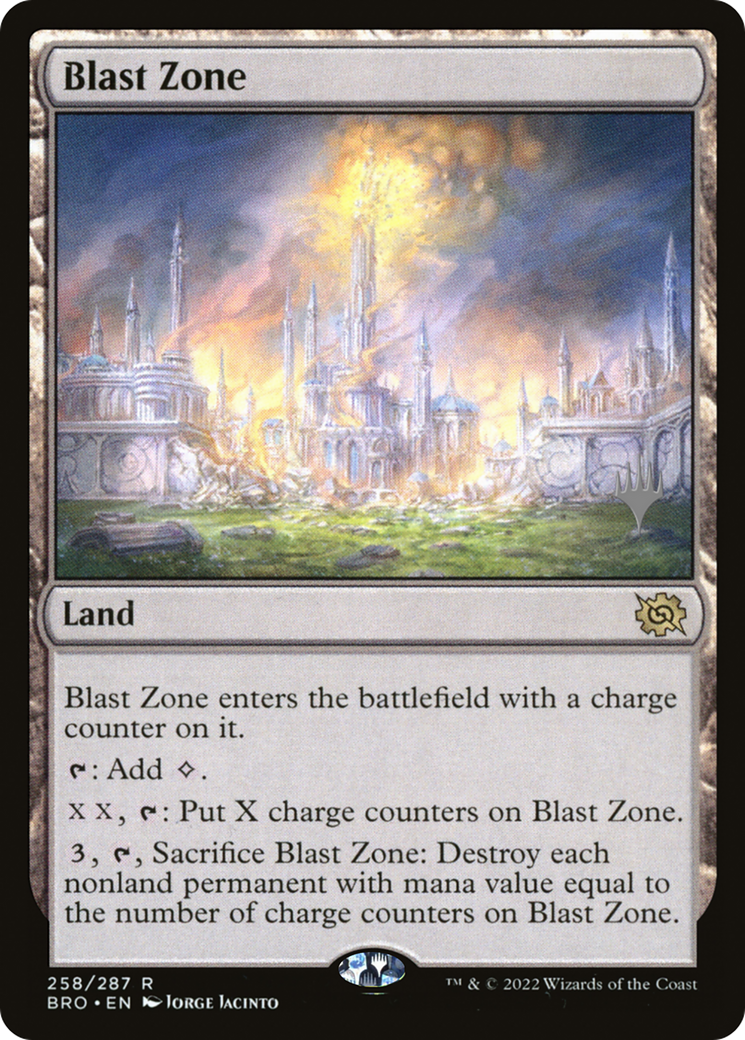 Blast Zone (BRO) (PPBRO-258P) - The Brothers' War Promos Foil