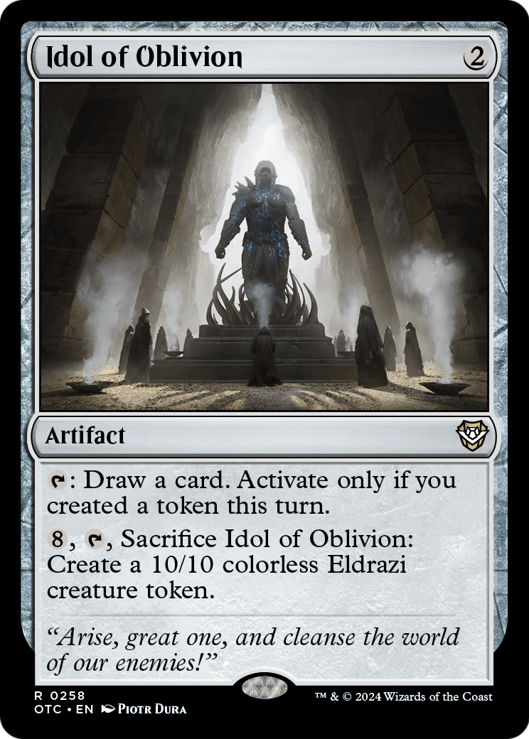 Idol of Oblivion (OTC-258) - Outlaws of Thunder Junction Commander