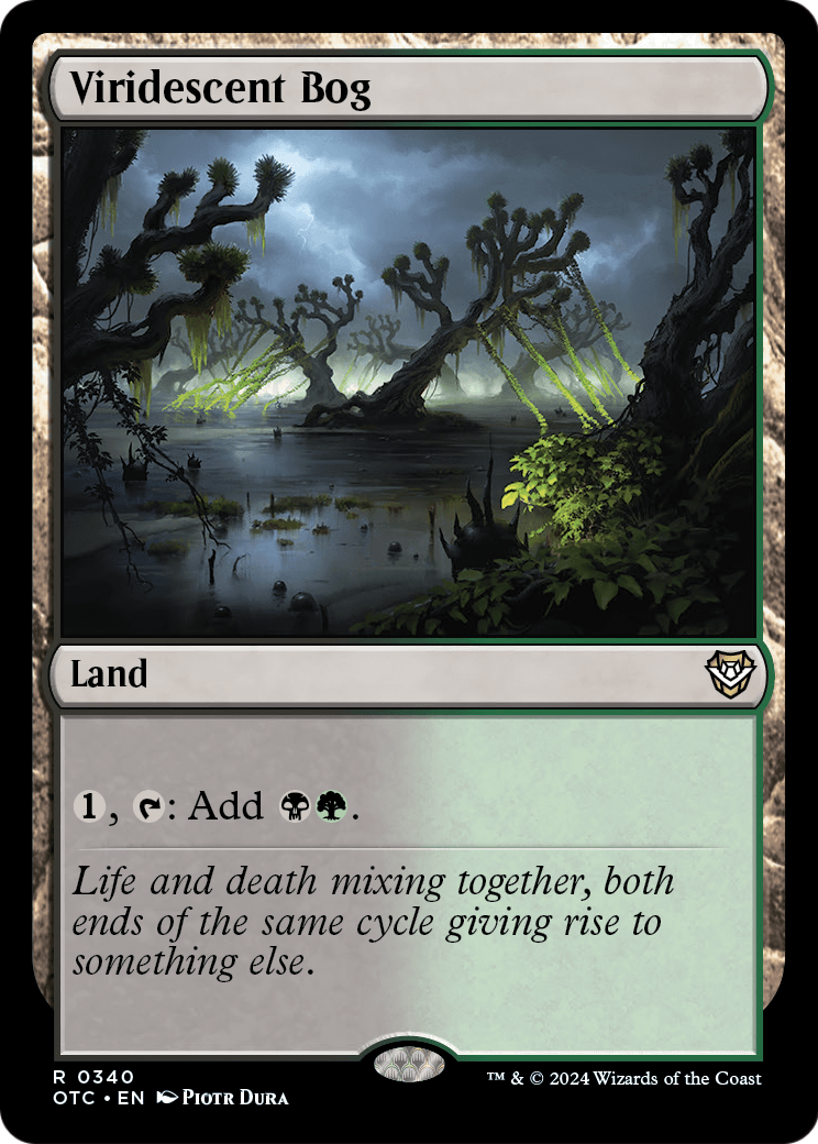 Viridescent Bog (OTC-340) - Outlaws of Thunder Junction Commander