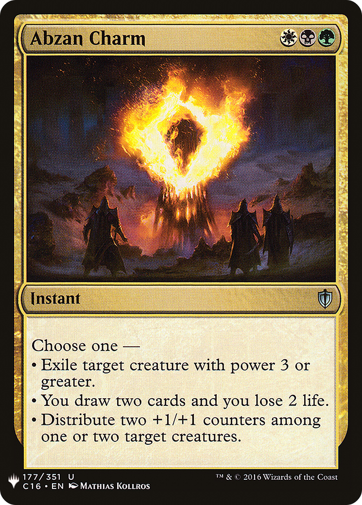 Abzan Charm (LIST-C16-177) - The List