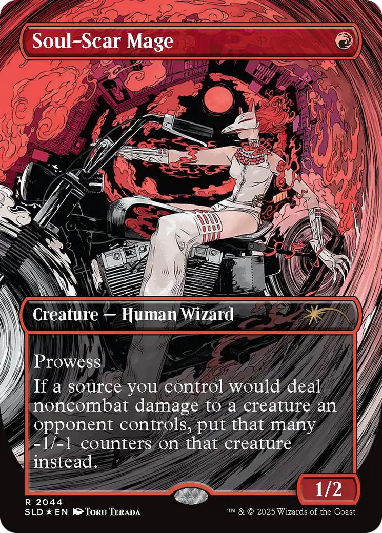 Soul-Scar Mage (SLD-2044) - Secret Lair Drop (Borderless) Foil