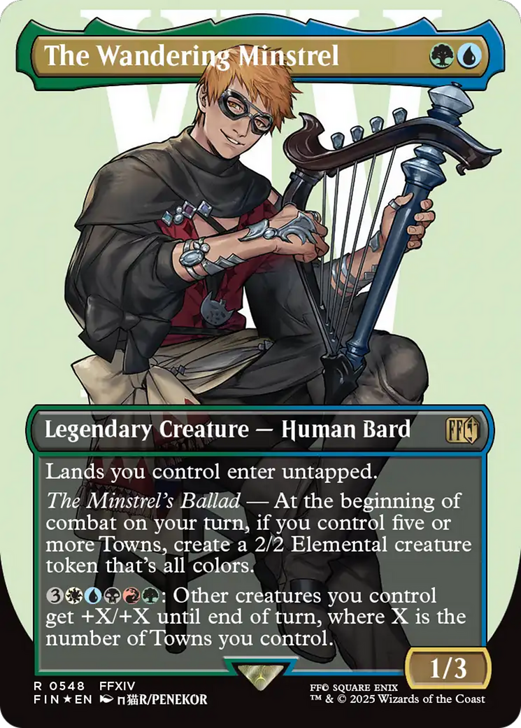 The Wandering Minstrel (FIN-548) - FINAL FANTASY (Borderless) Foil