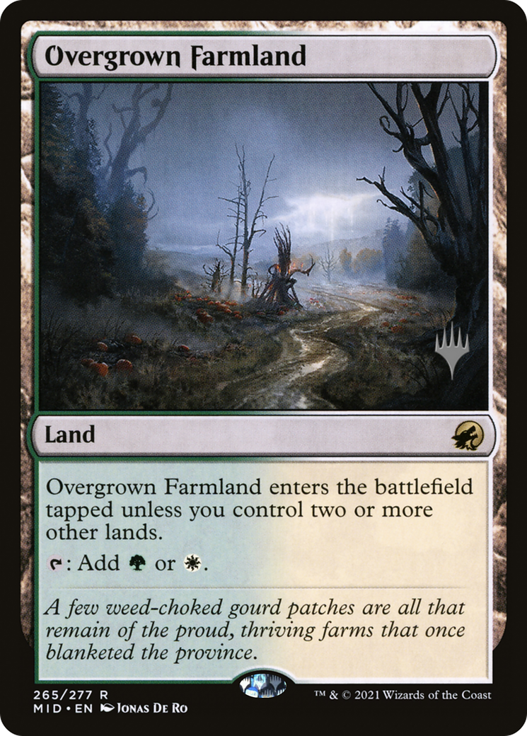 Overgrown Farmland (PPMID-265) - Innistrad: Midnight Hunt Promos Foil