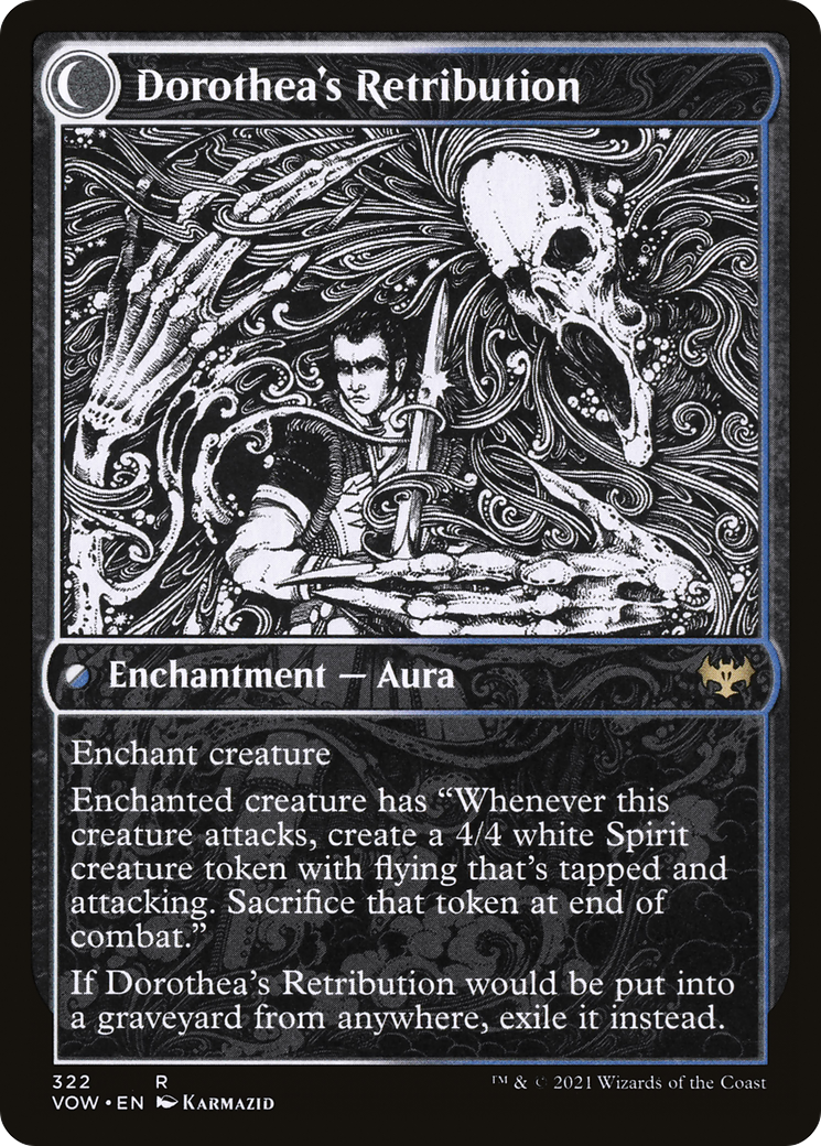 Dorothea, Vengeful Victim (Showcase) (VOW-322) - Innistrad: Crimson Vow: (Showcase, Double Faced Transform) Foil