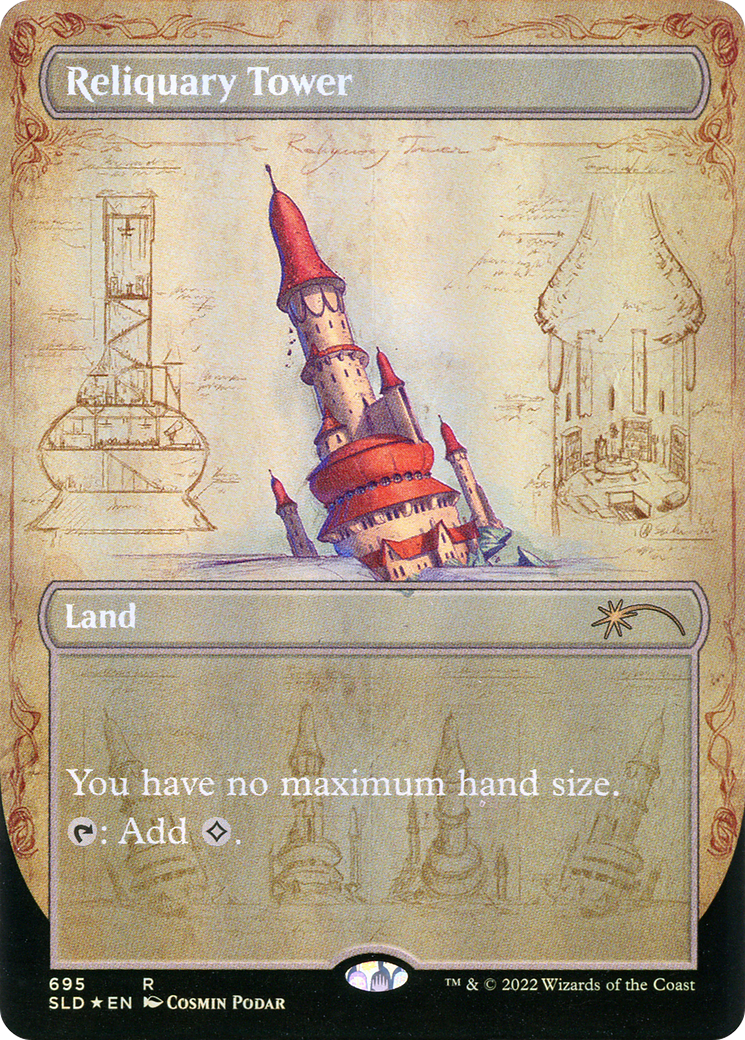 Reliquary Tower (695) (SLD-695) - Secret Lair Drop (Borderless) Foil