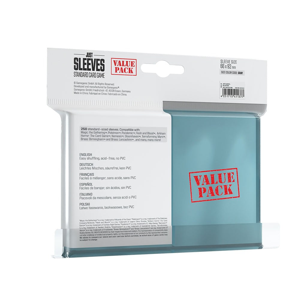 Gamegenic: Just Sleeves - Value Pack Clear — official manufacturer extra