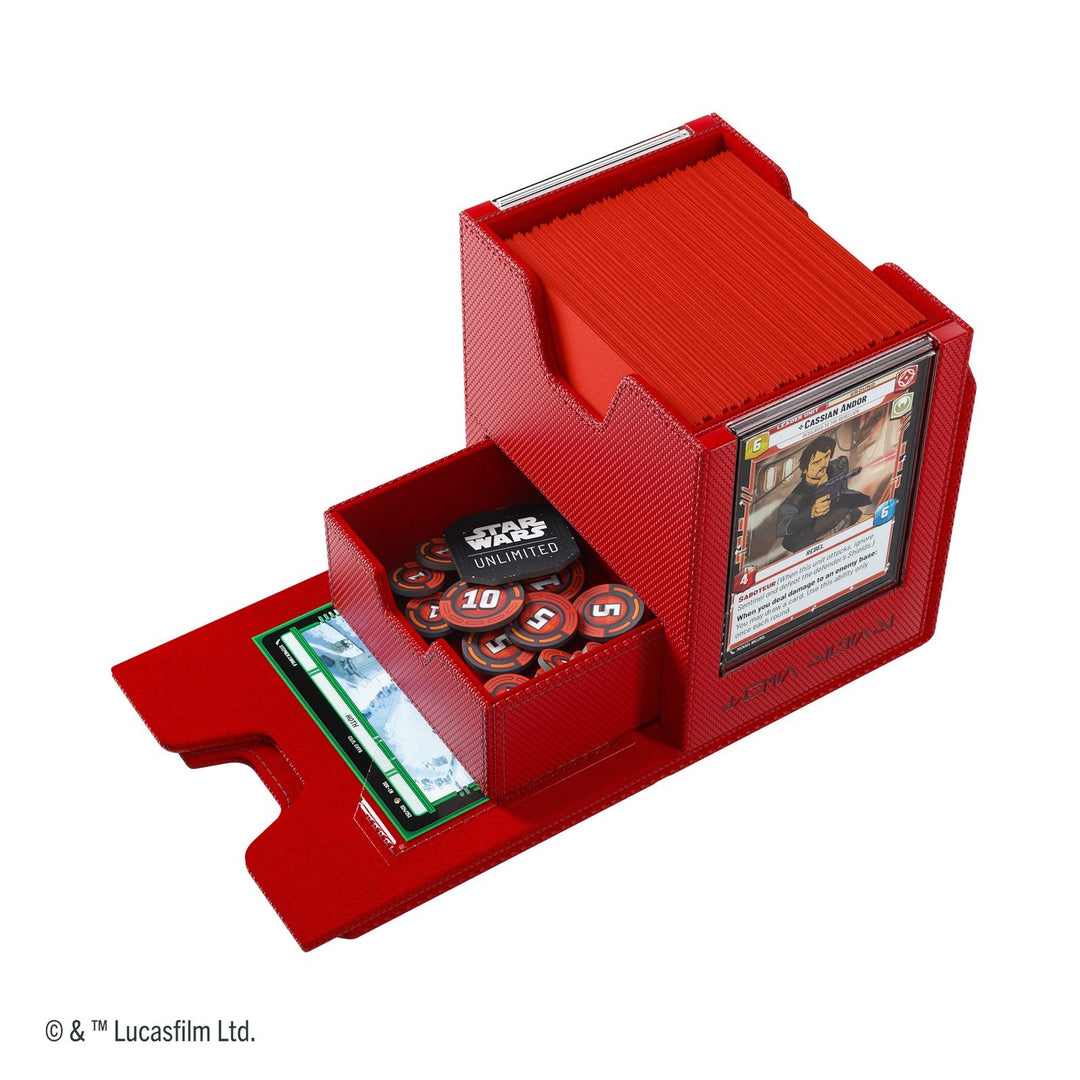 Gamegenic STAR WARS : Unlimited Twin Suns Deck Pod Red — official publisher extra