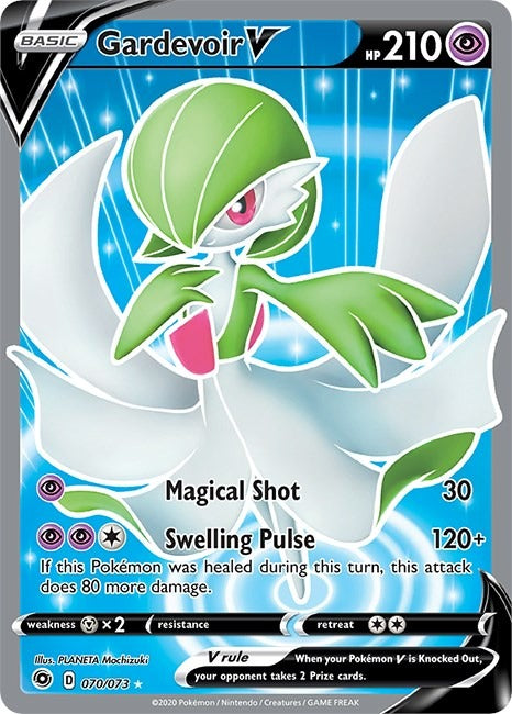 Gardevoir V Full Art Champion's Path 070/073 PSA-10