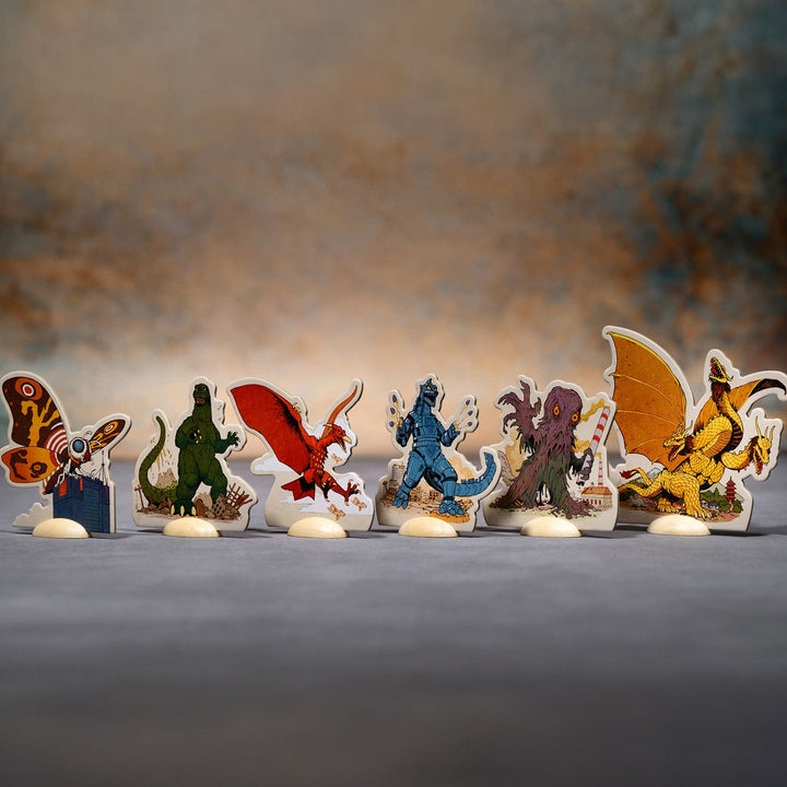 King of Tokyo: Godzilla — kaiju standees