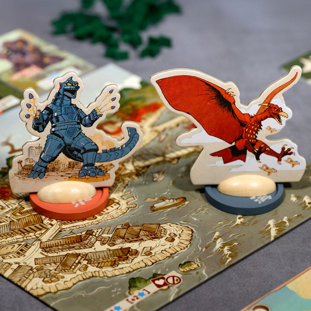 King of Tokyo: Godzilla — in-play standees