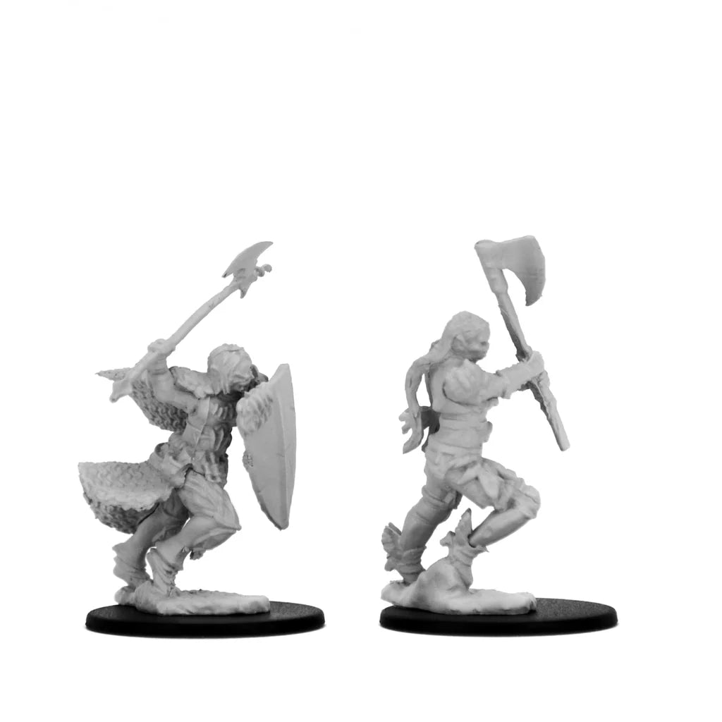 Pathfinder Battles Deep Cuts Unpainted Miniatures: Half-Orc Female Barbarian