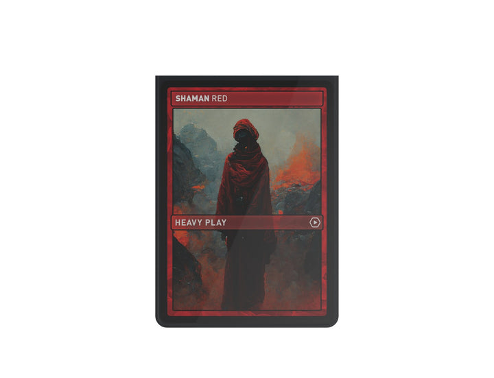 Heavy Play CURV Sleeves Standard 100 Count Shaman Red — official manufacturer extra