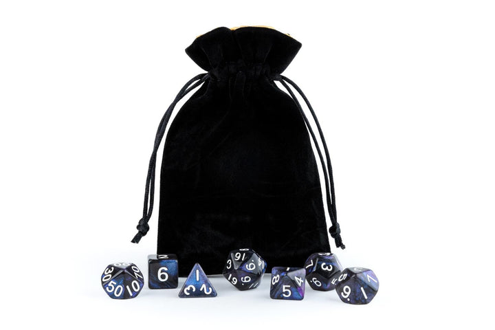 FanRoll black/gold bag with dice — official