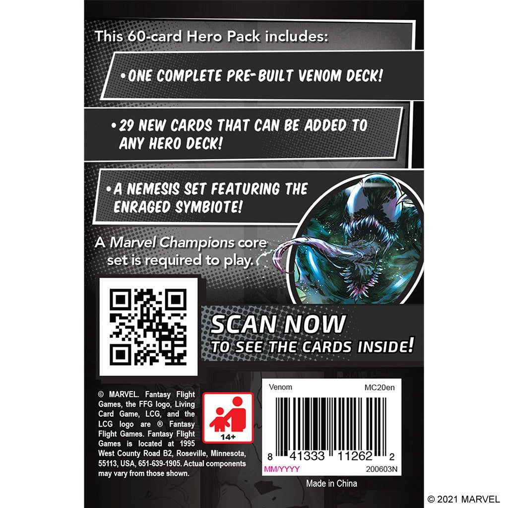 Marvel Champions: The Card Game – Venom Hero Pack — official publisher extra