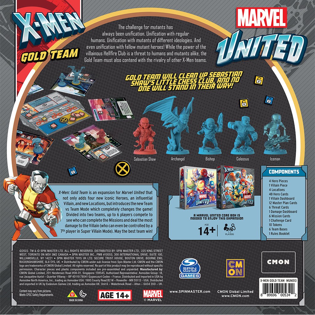 Marvel United: X-Men – Gold Team — official publisher extra