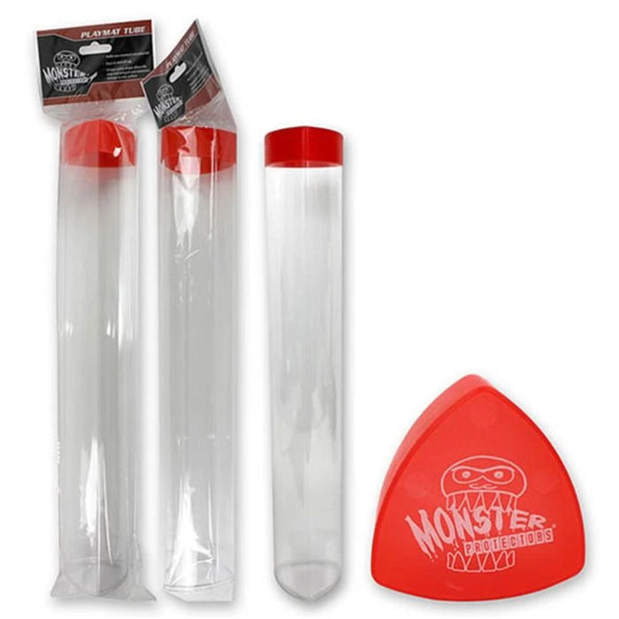 Monster Prism Tube Clear Red (Playmat Tube)
