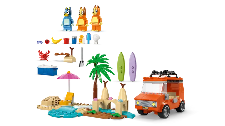 LEGO Bluey: Bluey's Beach & Family Car Trip - 11202