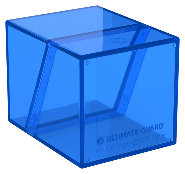 Deck Box: Boulder: Clear: 100+: Sapphire — official Ultimate Guard angle 6