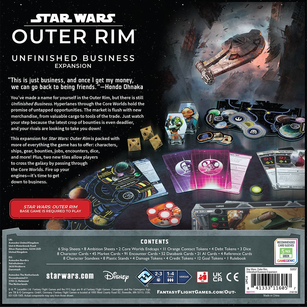 Star Wars: Outer Rim – Unfinished Business — official publisher extra