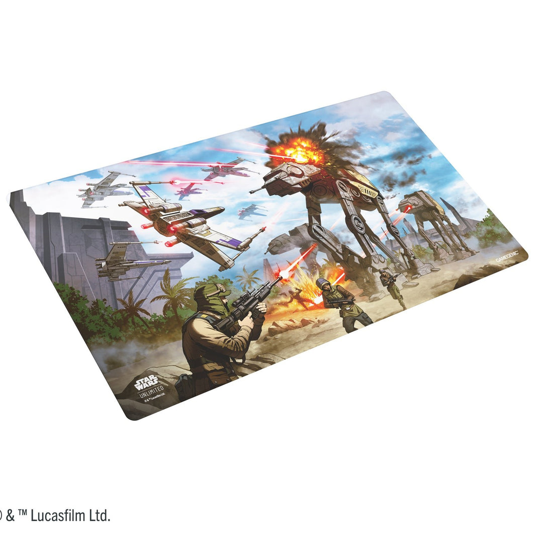 Star Wars: Unlimited Game Mat - Battle of Scarif — official packshot