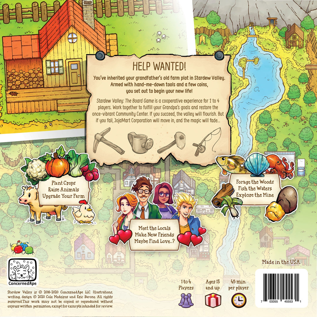 Stardew Valley: The Board Game — official box back