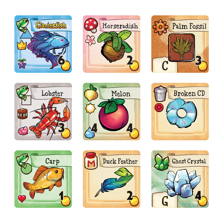 Stardew Valley: The Board Game — official tiles