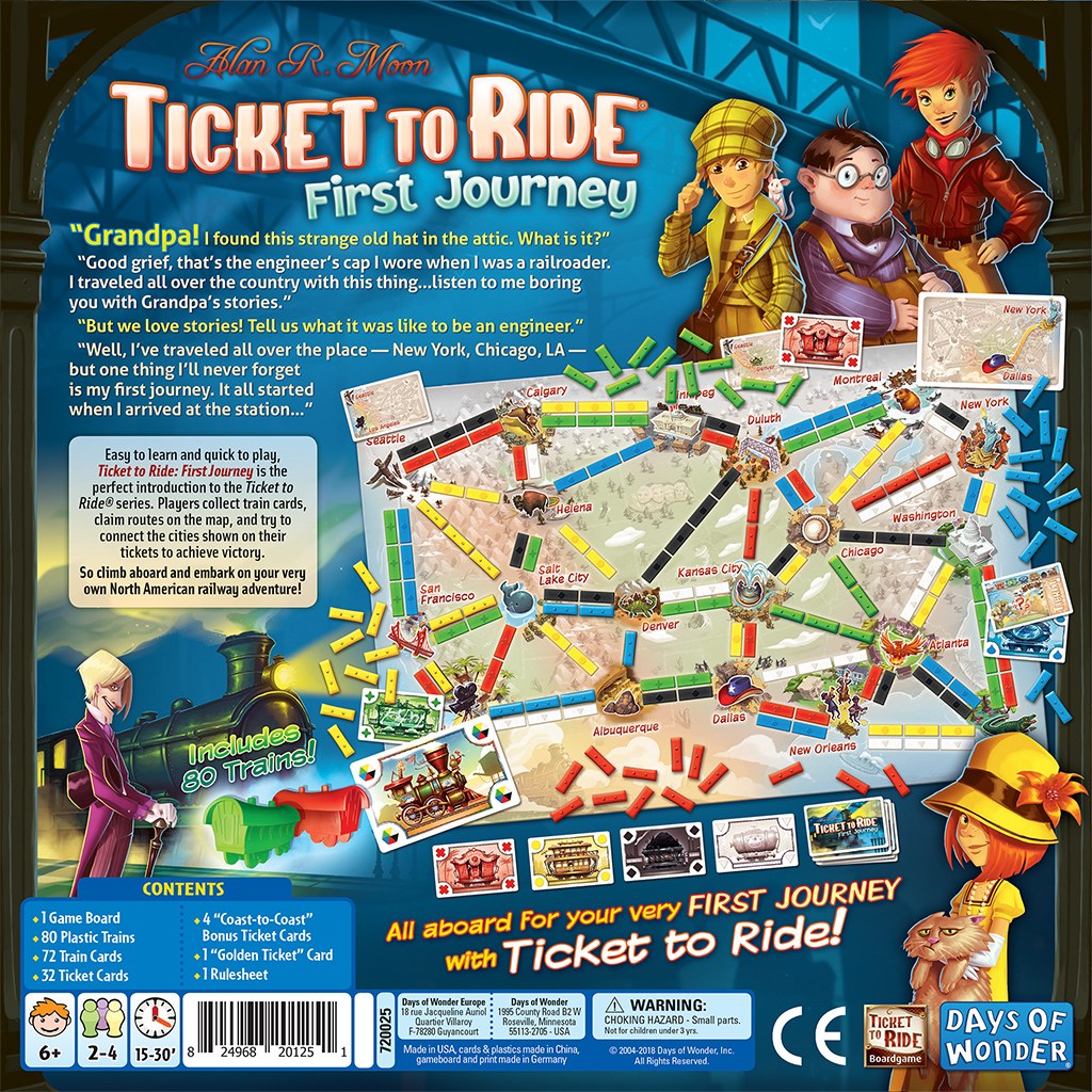 Ticket to Ride: First Journey (U.S.) — official box