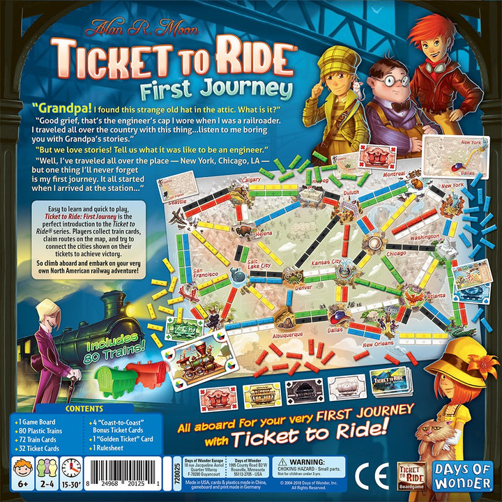 Ticket to Ride: First Journey (U.S.) — official box