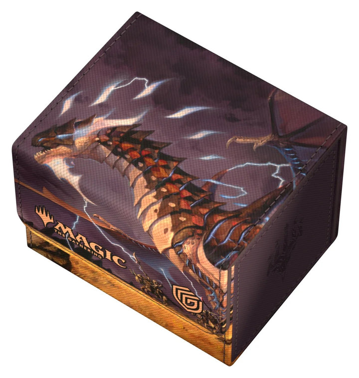 Ultimate Guard Sidewinder 100+ XenoSkin – Tarkir: Dragonstorm Ghostfire – Neriv, Heart of the Storm — Closed box – other side