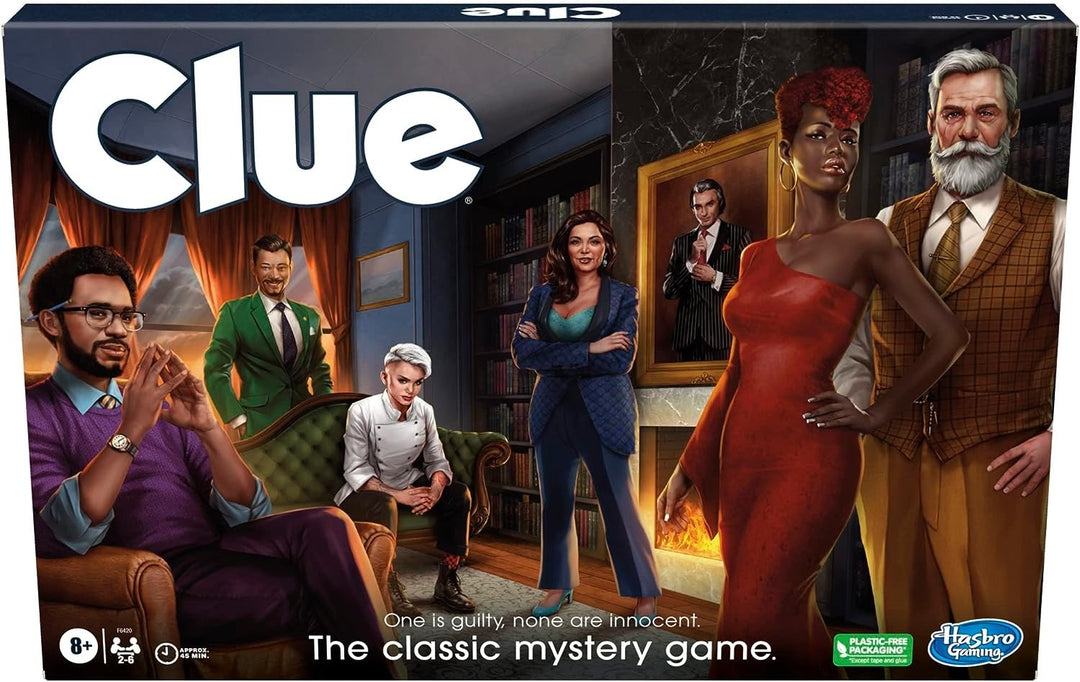 Clue Classic Refresh — official Hasbro box front (F6420)