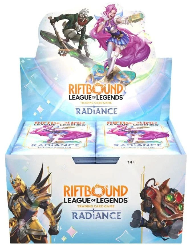 Riftbound Radiance Booster Display — official product photo